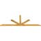 Ekena Millwork Saratoga Rough Sawn Timber Gable Bracket, Western Red Cedar, 96"W x 36"H x 2"D x 4"F, 9/12 Pitch GBW096X36X0204SAR00RWR - alternate 3
